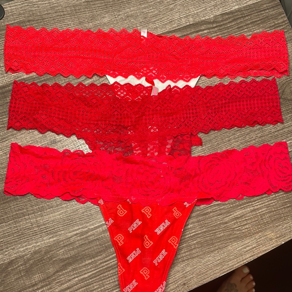 PINK thong panties.